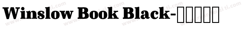 Winslow Book Black字体转换